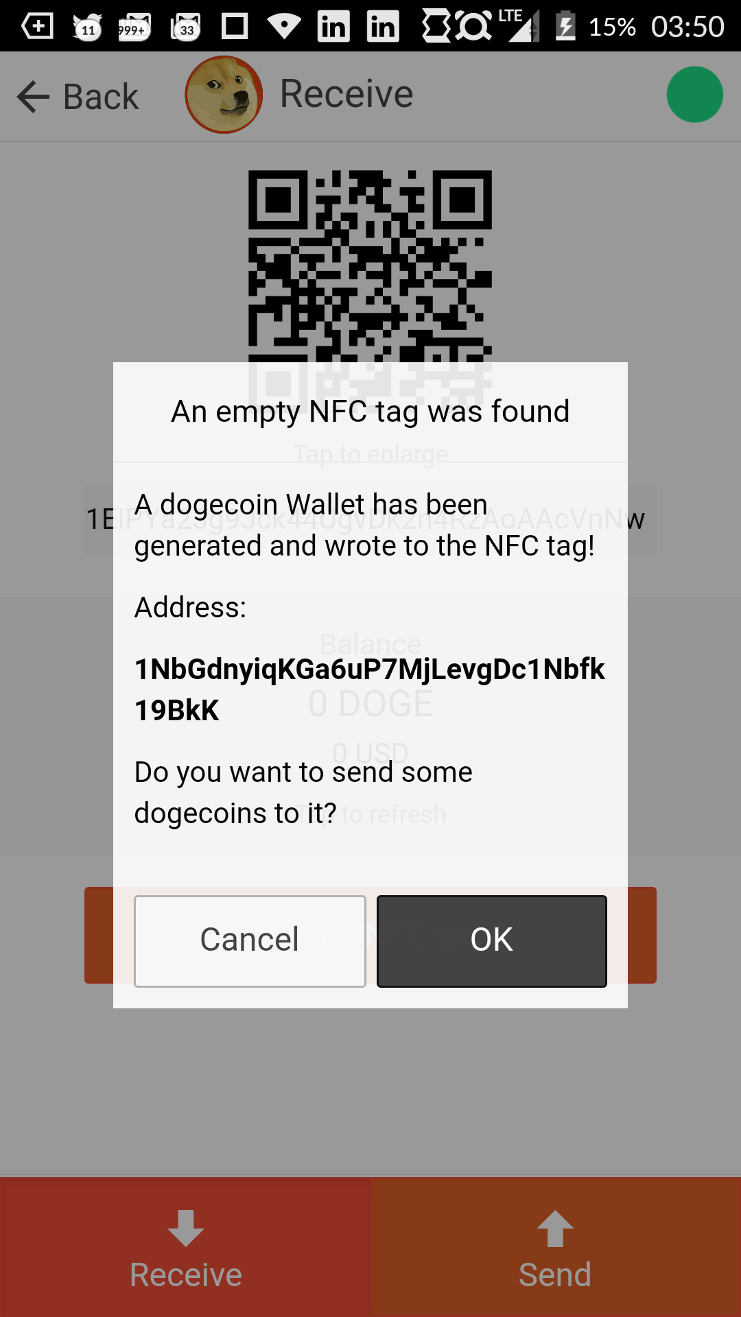 GitHub Nouhi/DogeNFC Bitcoin NFC Android Mobile Wallet JS + Ionic